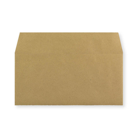 DL Manila Brown Gummed Recycled Envelope (102 x 216mm)