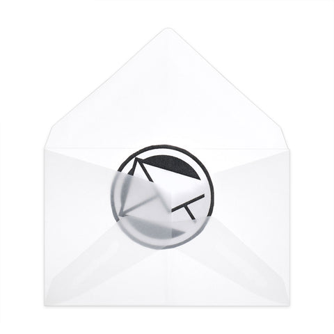 Translucent Envelopes Clear 62 x 98 mm