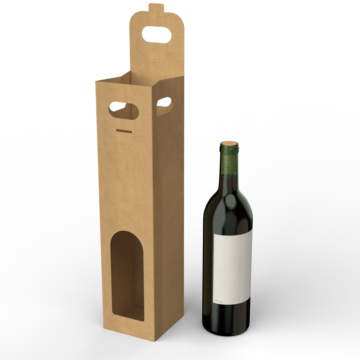Kartonska kutija za vinske boce 75 cl.