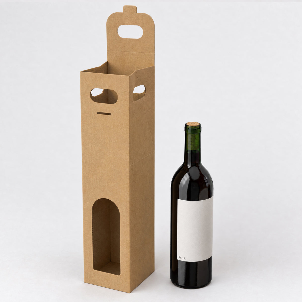 Kartonska kutija za vinske boce 75 cl.