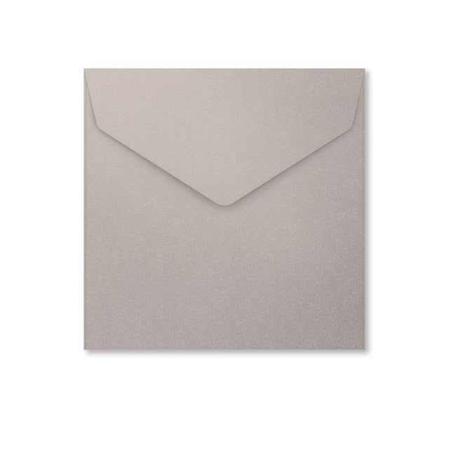 V-Flap Peel and Seal Envelopes Silver 155 x 155 mm