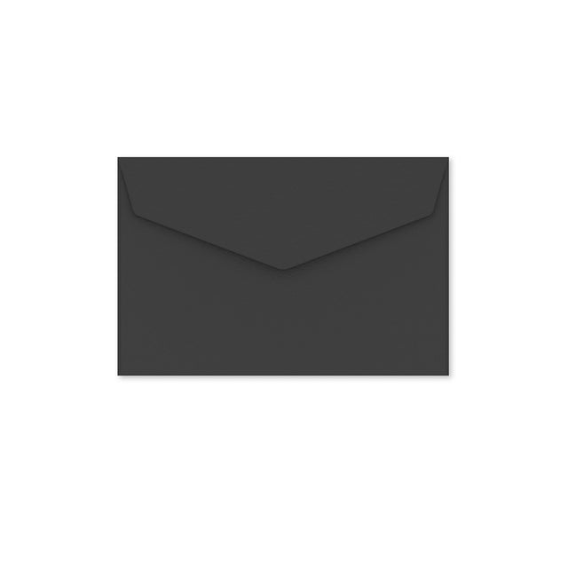 V-Flap Peel and Seal Envelopes Black 62 x 94 mm