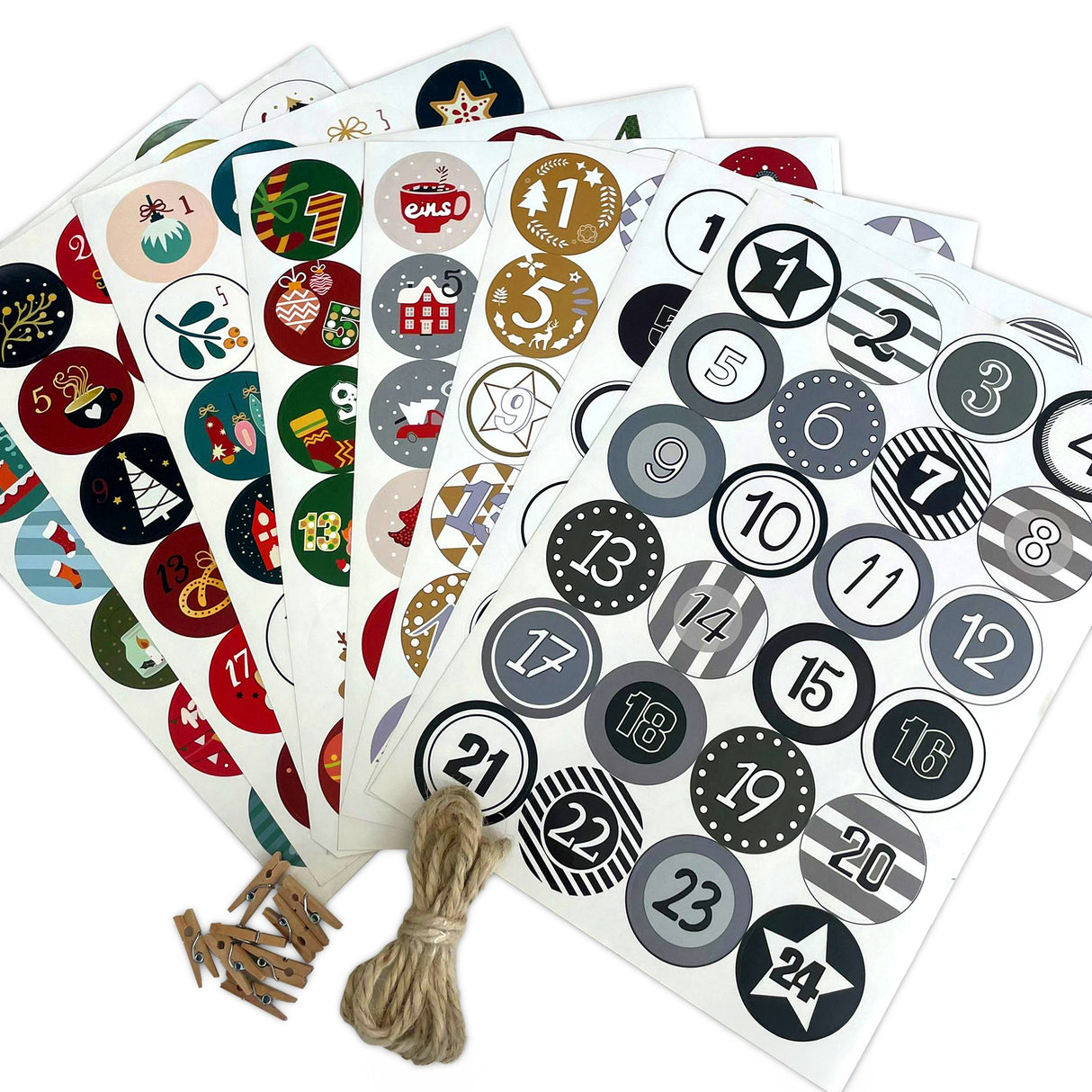 Set adventskog kalendara