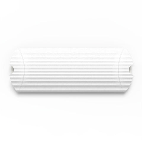 Corrugated Pillow Boxes White 220 x 110 mm (DL)
