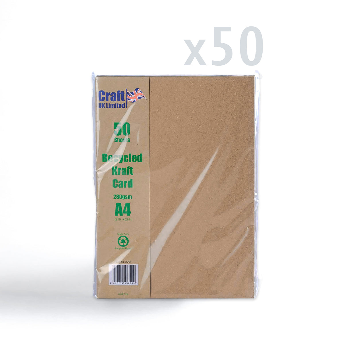 Kraft kartica 280 g/m² pakiranje