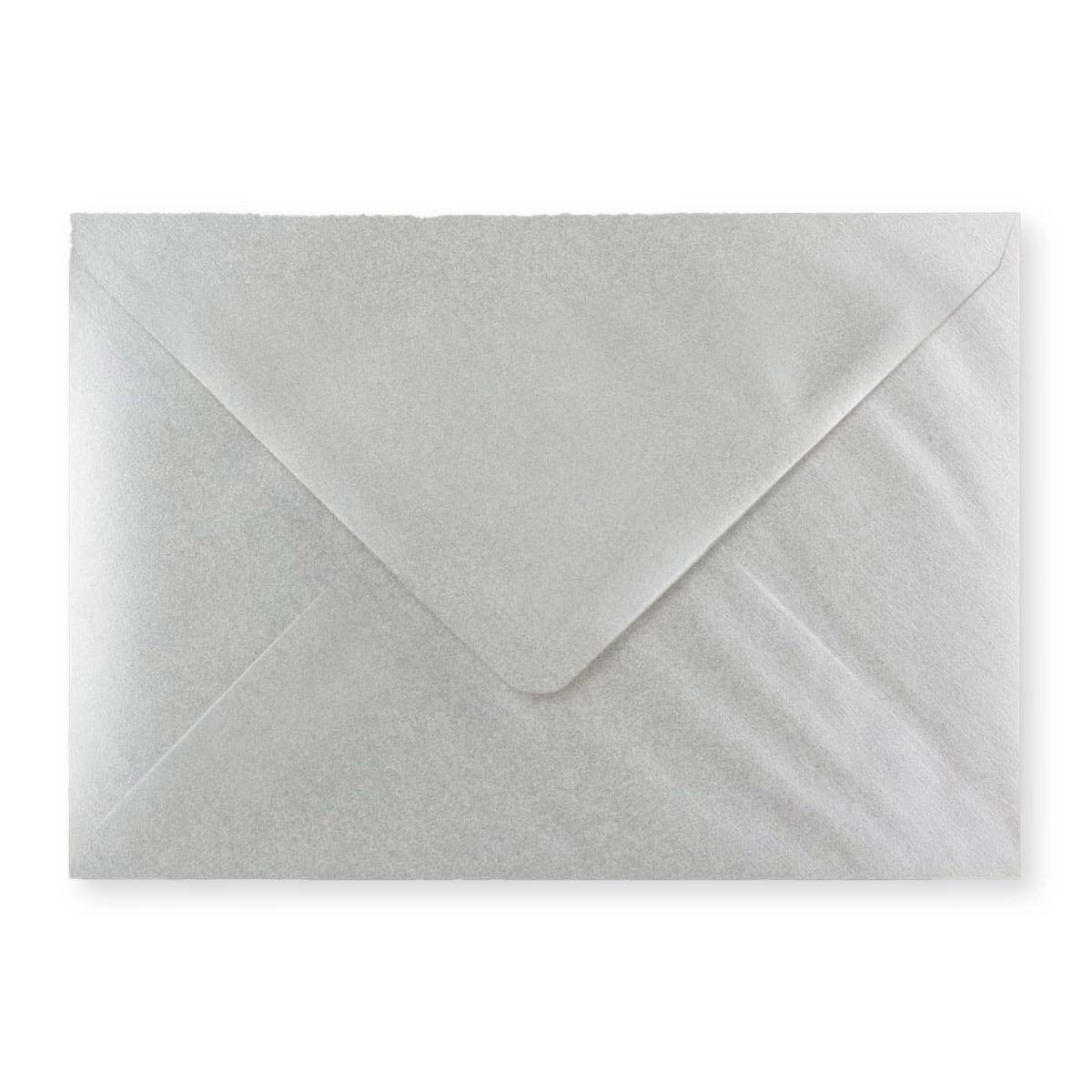 162x229mm C5 metalni srebrni novčanik gumiran obična 100gsm tkane omotnice