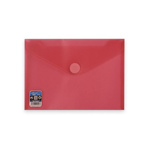 Translucent Documents Folder (V-Lock) Red 180 x 250 mm