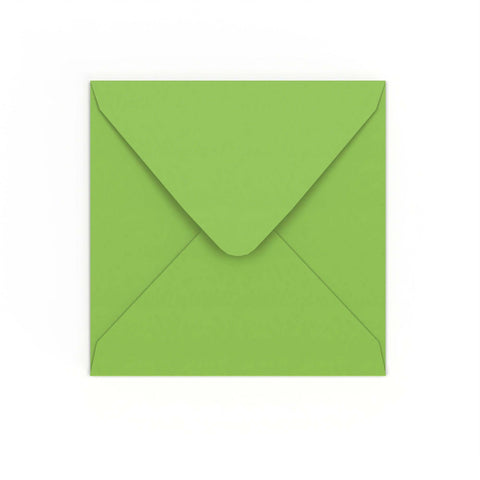 Mid Green Gummed V-Flap Envelope (155 x 155mm)