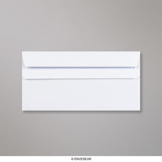 110x220mm DL bijeli novčanik Samozapečaćeni 110gsm Neprozirne omotnice