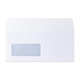 Bijela omotnica s unutarnjim tiskom – s prozorčićem 110x220 mm (DL) 100gr/m²