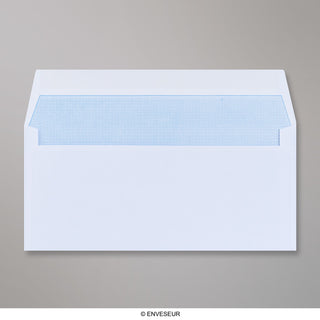 102x216mm bijeli novčanik gumiran 80gsm unutar šavova neprozirne omotnice