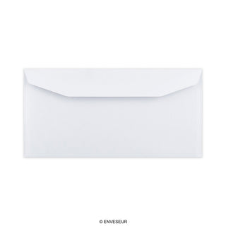 114x229 Bijeli novčanik gumiran obična 90gsm tkane omotnice