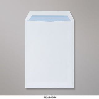 229x162 Bijeli C5 džepni gumiran obične 90gsm tkane omotnice
