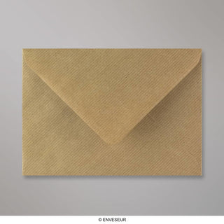 133x184mm smeđi rebrasti novčanik gummed obična 100gsm tkane omotnice