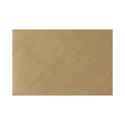 Ribbed Kraft Gummed V-Flap Greeting Card Envelope (62 x 94mm)