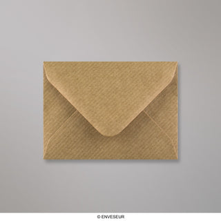 70x100mm smeđi rebrasti novčanik gummed obična 100gsm tkane omotnice
