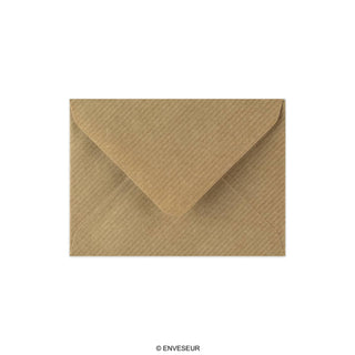82x113mm C7 smeđi rebrasti novčanik gumiran obična 100gsm tkane omotnice