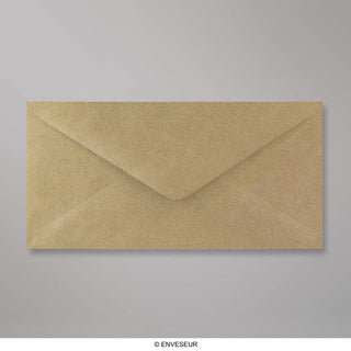 110x220mm DL smeđi rebrasti novčanik gummed obična 100gsm tkane omotnice