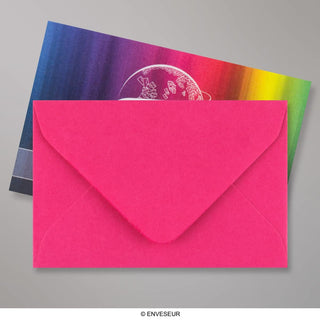 62x94mm FUSCHIA PINK WALLET GUMMED PLAIN 100GSM