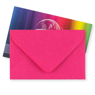 62x94mm FUSCHIA PINK WALLET GUMMED PLAIN 100GSM