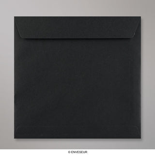 220x220mm crna kvadratna kora i brtvljenje omotnica 120 g/m2