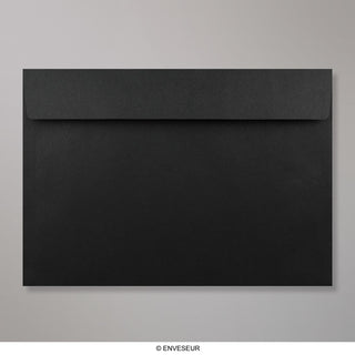 229x324mm C4 Crni novčanik oguliti i zatvoriti 120 g/m2 omotnice