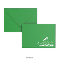 Christmas Envelope – Toy Train Dark Green 162 x 229 mm (C5)