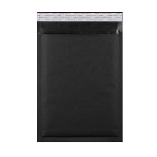 Coloured Kraft Paper Bubble Bag Mailers Black 250 x 180 mm (C5)