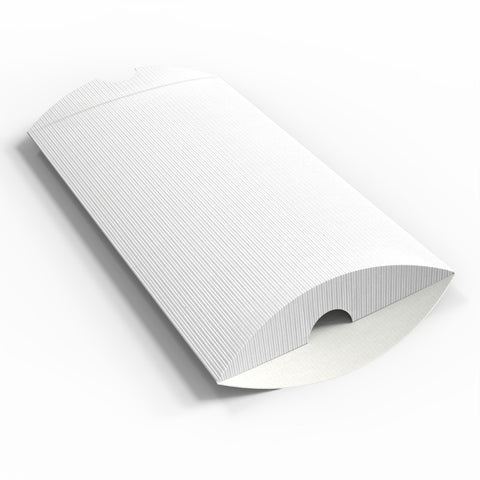 Corrugated Pillow Boxes White 229 x 162 mm (C5)