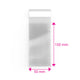 Cello Bags (Non-Header) Clear 100 x 50 mm
