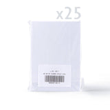 Bijele trostruko preklopne kartice s reljefnom teksturom i ovalnim otvorom – pakiranje