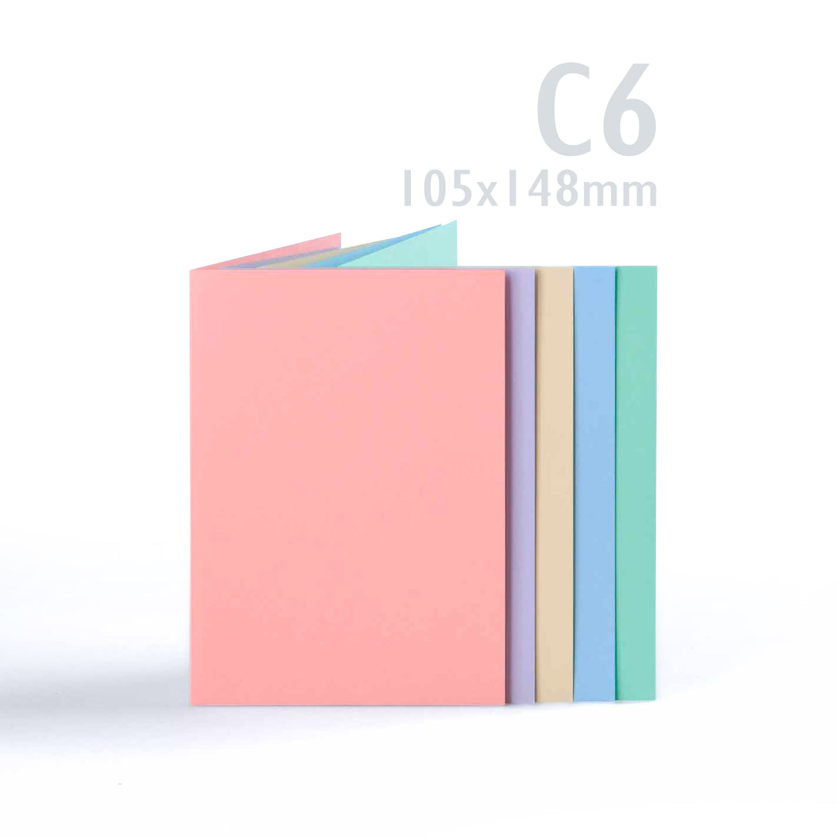 Asortiman pastelnih kartica 225 g/m² i kuverte 100 g/m²