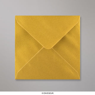 130x130mm kvadratni metalik zlato gumiran obična 100gsm tkane omotnice