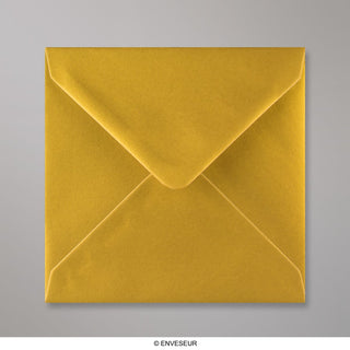 140x140mm kvadratni metalik zlato gummed obična 100gsm tkane omotnice