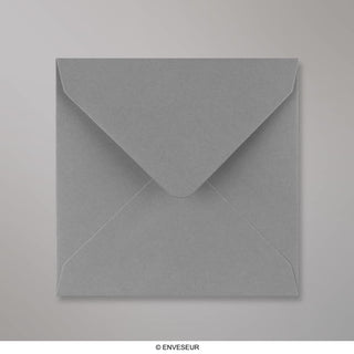 130x130mm Tamnosivi novčanik V Preklop gumirane obične omotnice od 120 g/m2