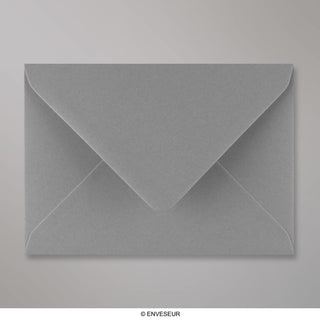 114x162mm C6 Tamno sivi novčanik V Preklop gumirani obični omotnice od 100 g/m2