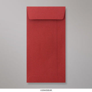 220x110mm Tamnocrvena kora i brtveni džep 110gsm omotnica