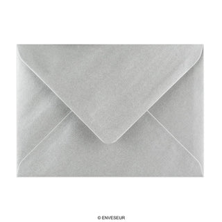 125x175mm metalni srebrni novčanik gumiran obična 100gsm tkane omotnice