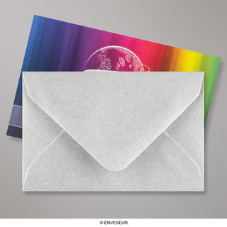 62x94 Metalni srebrni novčanik gumiran obična 100gsm tkane omotnice