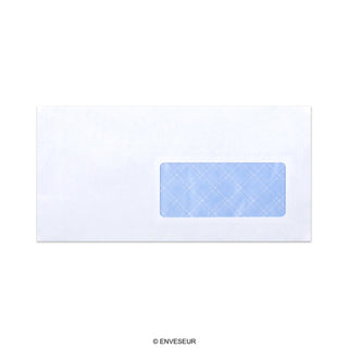 White envelope with window 110x220 mm (DL)