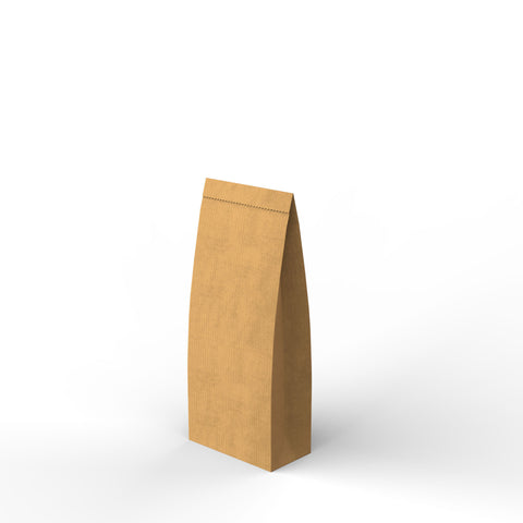 Paper Kraft Food Bags Manila 215 x 85 mm Plain