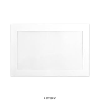 229x324mm bijeli džep s punim pogledom Prozor oguliti i zatvoriti 160gsm omotnice