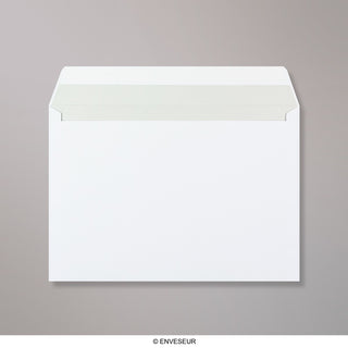162x229mm C5 Bijeli novčanik oguliti i zatvoriti 120 g/m2 Sivo pranje neprozirne omotnice