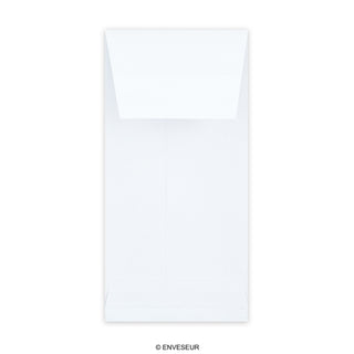 220x110x25 Bijela omotnica Gusset oguliti i zatvoriti 120 g/m2 Neprozirno