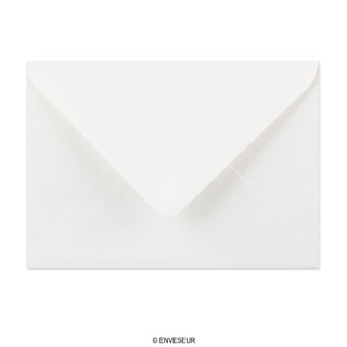 125x175mm bijeli položeni novčanik gumed obične omotnice od 100gsm