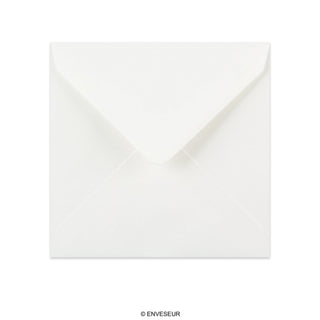 130x130mm bijeli položeni kvadratni gumirani obični omotnici od 100gsm
