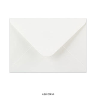 133x184mm bijeli položeni novčanik gumed obične omotnice od 100gsm
