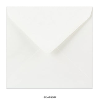 155x155mm bijeli položeni kvadratni gumirani obični omotnici od 100gsm