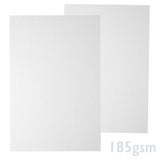 Bijeli papir s rebrastom teksturom 185g/m²