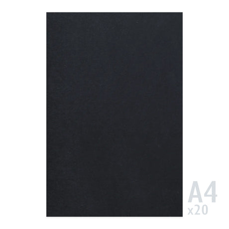 Crni papir 225g/m² - 20 A4 listova